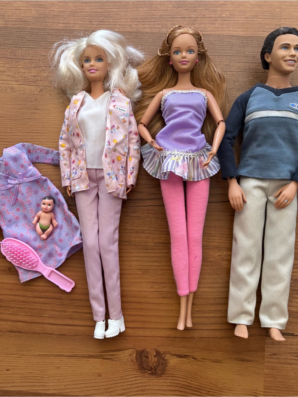 Barbie happy family midge, nurse, and husband